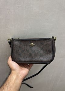 Coach Signature Monogram Shoulder Sling Bag