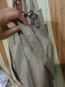 Stylish Taupe Tote Bag