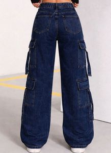 Blue Denim Cargo Jeans 🪼🦋
