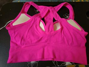 Vibrant Pink Sports Bra