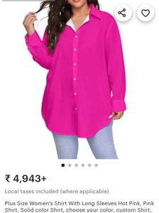 See Through High-Low Pink Shirt