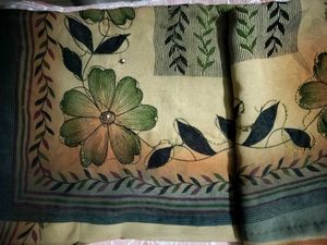 Beautiful Saree In Chiku Colour