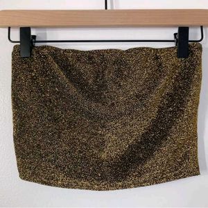 Sparkly Gold Tube Top