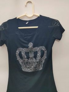 Sparkling Crown Party Top for Women