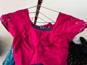Pink &amp; Blue vintage lehnga