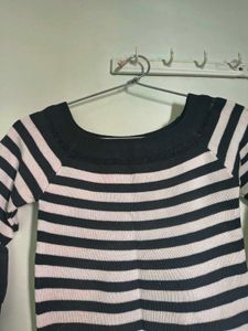 Striped Bell Sleeve Top