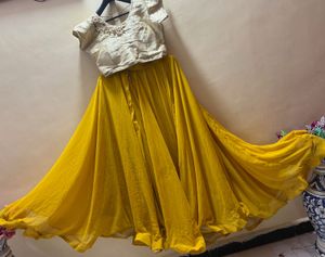 Vibrant Yellow Lehenga Choli