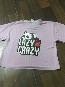Cute Panda Graphic T-Shirt