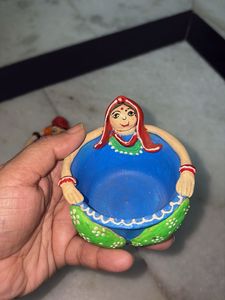 Handmade Terracotta tea light holder