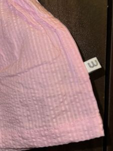 Pink Teddy Bear Baby Girl Frock | Cute Ruffle Slee