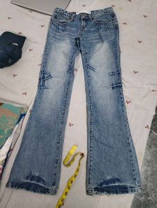 Women's Blue Flared Jeans