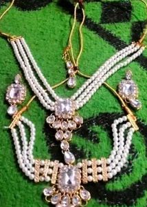 transparent beads Jewellery Set...