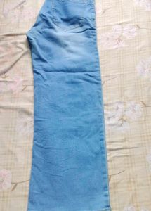 Light Wash Wide Leg Denim Jeans