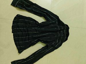 Chic Striped Button-Up Blouse