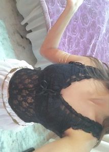 black lace top🕸️ (size -xs-s)