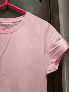 Pink Crew Neck Tee