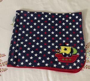 Starry Baby Blanket with Applique