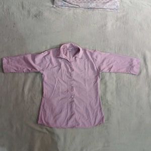 Classic Pink Button-Up Shirt