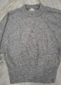 Cozy Gray Pullover Sweater