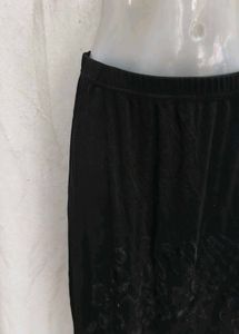 Black Asymmetrical Maxi Skirt