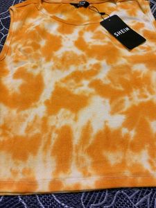 Tie-Dye Ribbed Knit Top