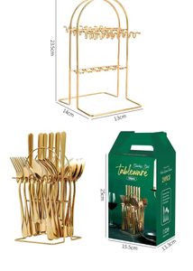 *24PCS PREMIUM LUXURY GOLDEN CUTLERY🍴