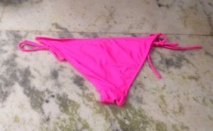 Hot Pink Tie-Side Bikini Bottoms