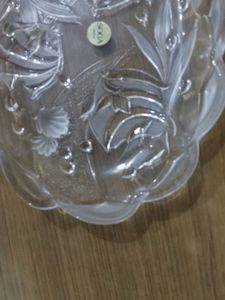Vintage Japanese crystel Glass Serving Dish