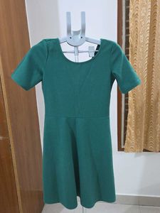 Esprit Chic Green Short Sleeve Dress