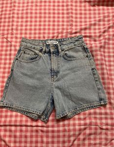 high Waist denim shorts