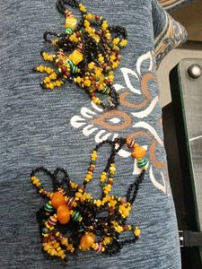 Boho Beaded Necklace Set combo 2 se