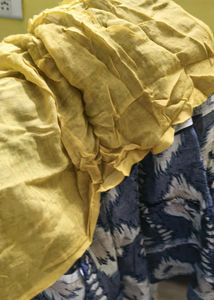 Bohemian Print Tiered Midi Skirt(S)