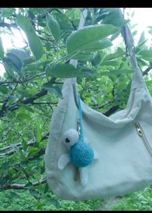 Handmade Crochet Turtle Keychain