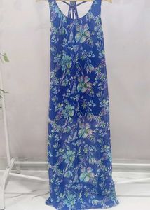 Blue Floral Maxi Dress