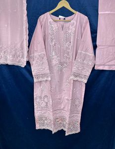 Embroidered Lawn Dress Chiffon Dupatta