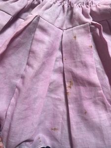Beautiful Pink Kurti with Pleated Skirt