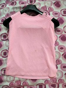 Chic Pink Sleeveless Top