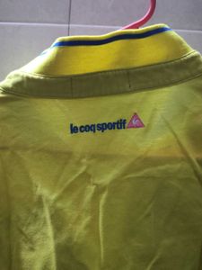 Le Coq Sportif Yellow Polo T-Shirt