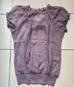 Chic Polka Dot Blouse💜
