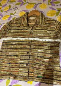 Unique Striped Texture Jacket