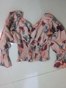 Floral Puff Sleeve Top
