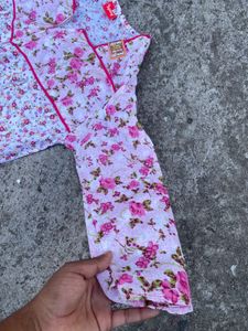 Women's 100% cotton Floral maxy/ Nightgown