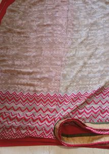 Elegant multi colour Embroidered Saree