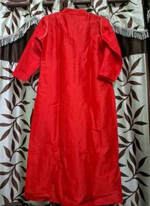 Elegant Silk Red Kurta