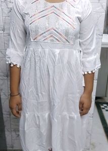 Kurti Frock Style Pure White