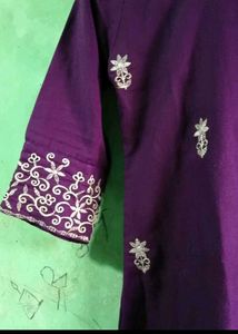 Elegant Purple Kurta Set