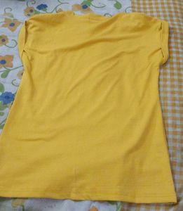 Yellow Heart Print T-Shirt