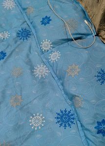 Blue Snowflake Duvet Cover Set