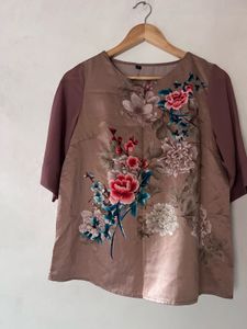 Brand New Floral Silk Top