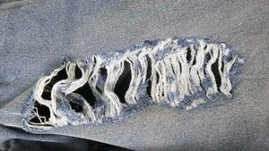 Distressed Wide Leg Jeans